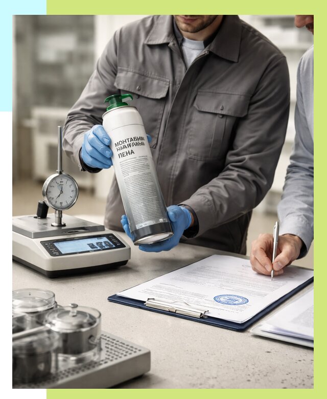 Сертификация монтажной пены в Сыктывкаре от 15467 р. | Алешин-Скт