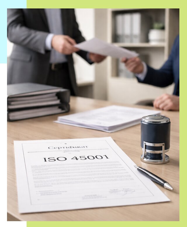 Сертификат ISO 45001 в Сыктывкаре под ключ от 46400 р. | Алешин-Скт